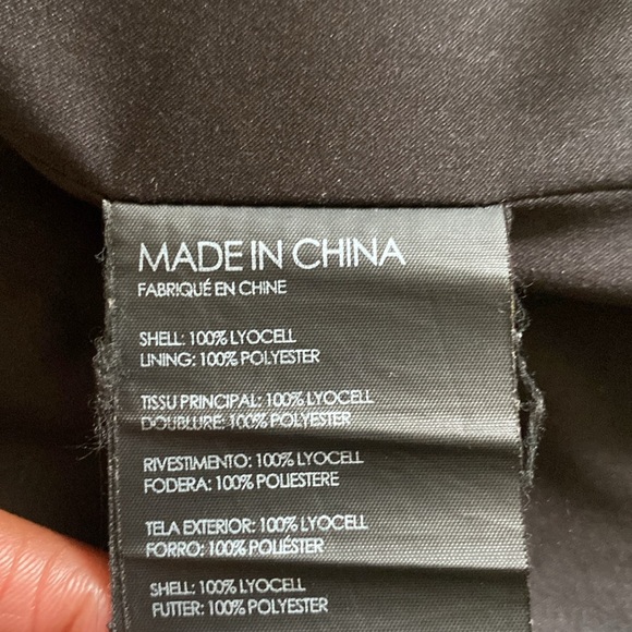 Club Monaco Trench Coat - Size M Navy - Picture 6 of 6